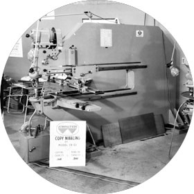 1959 - Introduction of Walter Machinery for straightening, cutting and nibbling 