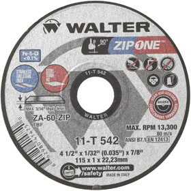 2013 - zip one cutting wheel