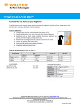 Technical Datasheet - POWER CLEANER 100