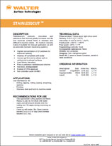 Technical Datasheet - STAINLESS CUT