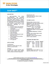 Technical Datasheet - SLAP SHOT
