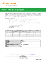 Technical Datasheet - CORROSION INHIBITOR