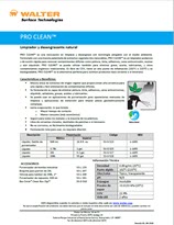 Technical Datasheet - PRO CLEAN